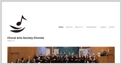 Desktop Screenshot of choralartsmadison.org