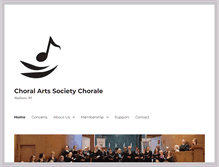 Tablet Screenshot of choralartsmadison.org